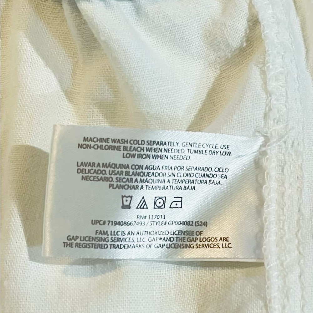 NWT GAP Women's XL White Linen Pull-On Shorts - Picture 8 of 9